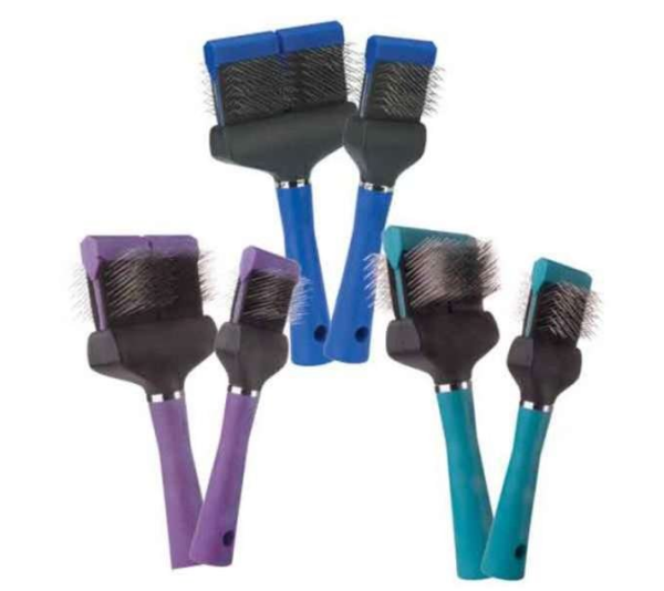 Teal - MGT Slicker Brush Single Flex Hard - Single