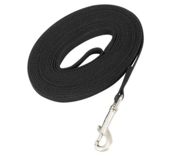 Black - Guardian Gear Cotton Web Training Lead  - 15ft