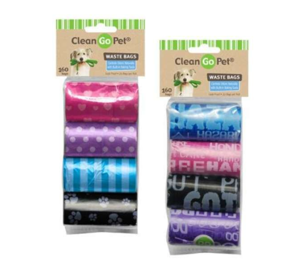 Clean Go Pet Waste Bags 8 Rolls Classic