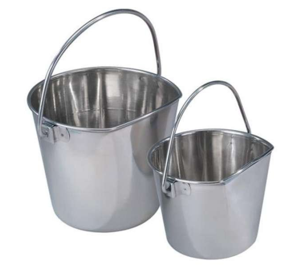 SS - ProSelect Stainless Flat Sided Pail - 4qt