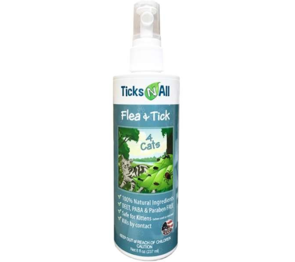 All Natural Flea & Tick 4 Cats 8oz  - 8oz