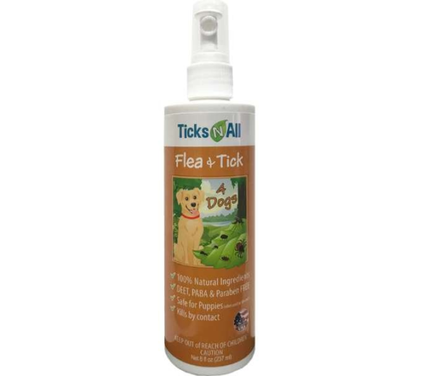 All Natural Flea & Tick 4 Dogs 8oz  - 8oz
