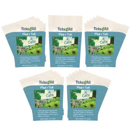 All Natural Flea and Tick Wipes 4 Cats (25 count.) - 25 count