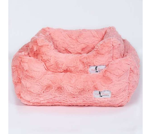 Peach - Cuddle Dog Bed - Large