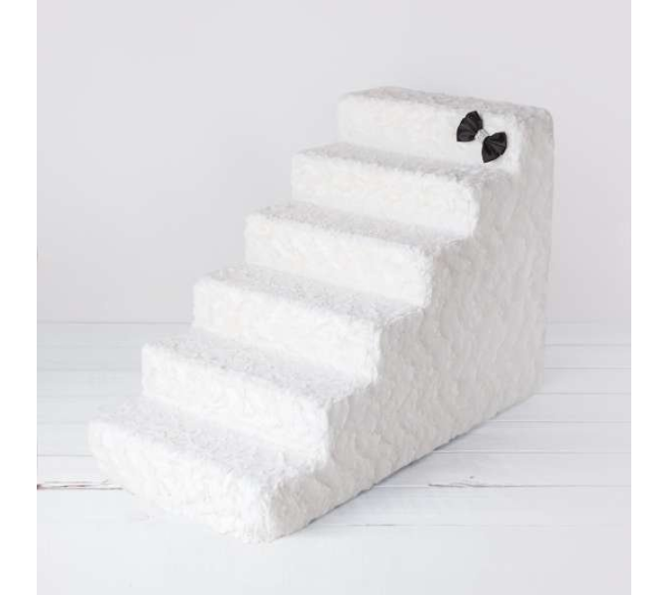 Ivory - Luxury Dog Stairs - 6-Step