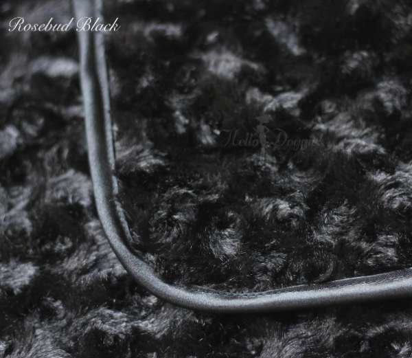 Black - Rosebud Dog Blanket - Large
