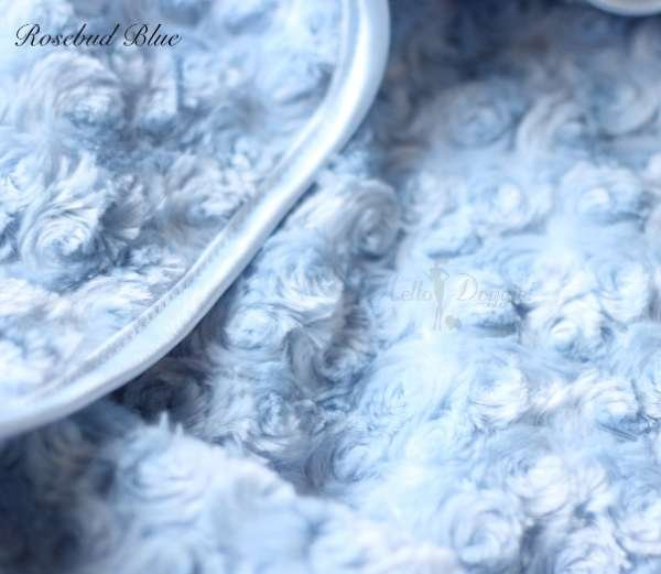 Blue - Rosebud Dog Blanket - Large