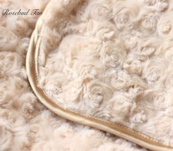 Tan - Rosebud Dog Blanket - Small