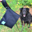 Black - Black Yucky Puppy Dog Poop Bag Holders- Standard Size  - 6.75x6.25