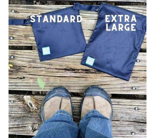 Blue - Blue Bone Yucky Puppy Dog Poop Bag Holders- Standard Size - 6.75x6.25