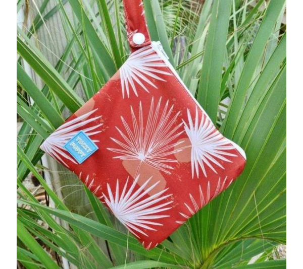 Red - Palm Yucky Puppy Dog Poop Bag Holders  - 6.75x6.25