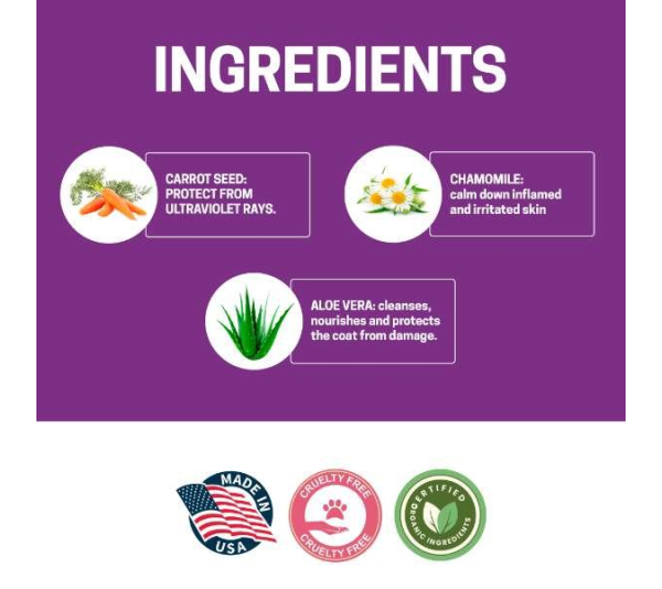 Purple - All-Natural Dog Shampoo (5 Treatment Options Available) - 16 oz