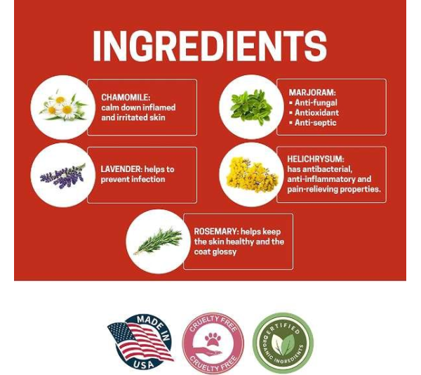 Red - All-Natural Dog Shampoo (5 Treatment Options Available) - 16 oz