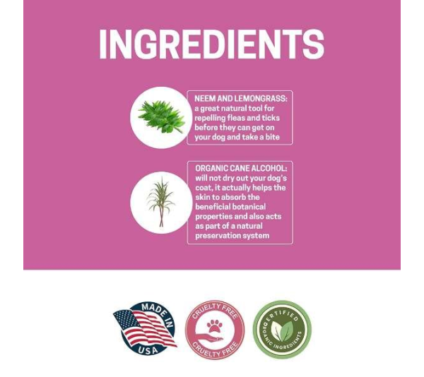 Pink - All-Natural Dog Cologne - 8 oz