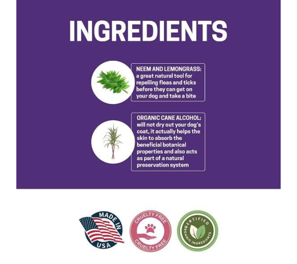 Purple - All-Natural Dog Cologne - 8 oz