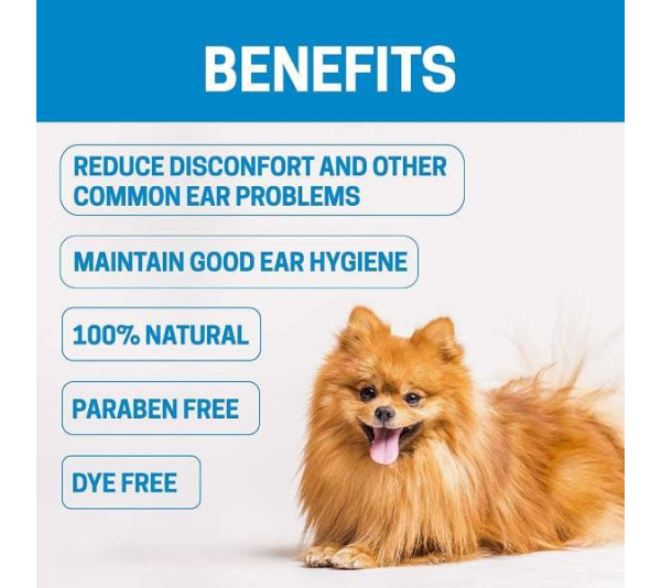 Blue - All-Natural Dog Ear Cleaner 8 oz - 8 oz