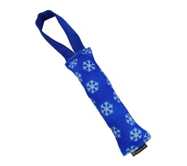 Blue/white - Snow Flake Hose Dog Toy 11" Inch