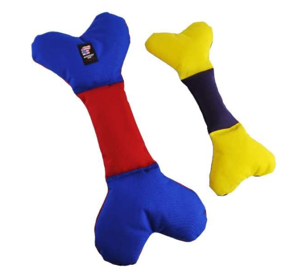 Purple Yellow - Da Bone Dog Toy - Medium - Medium