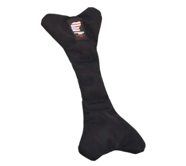 Black - Bad To Da Bone Dog Toy - Large - Black