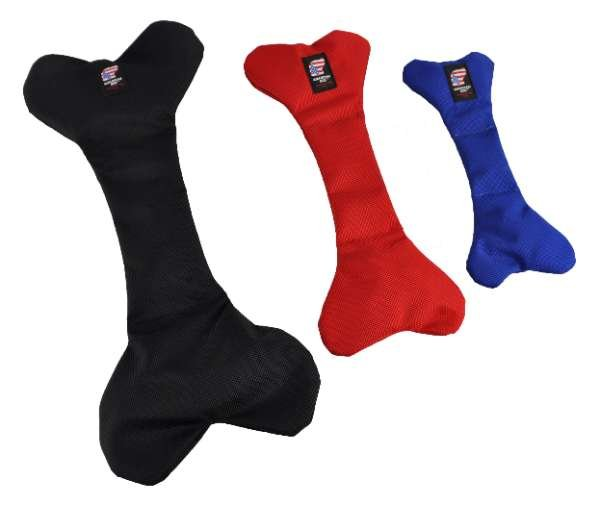 Black - Bad To Da Bone Dog Toy - Large - Black