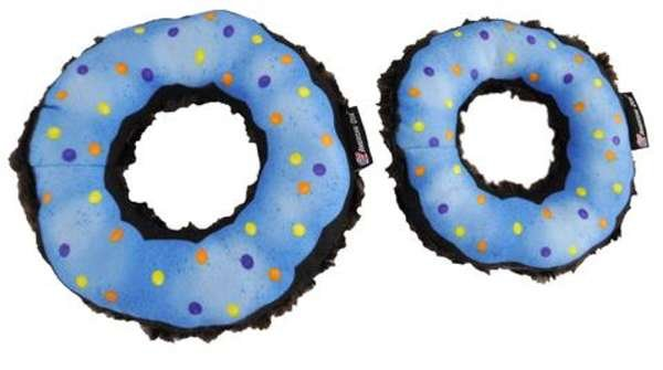 Blue/Chocolate - Donut Dog Toy - Large