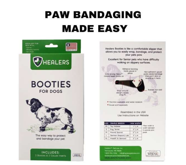 Blue - Healers Medical Dog Booties - Large