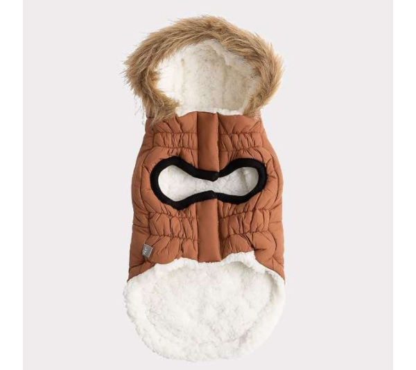 Caramel - GF Pet ElastoFit Urban Dog Parka  - 3XL