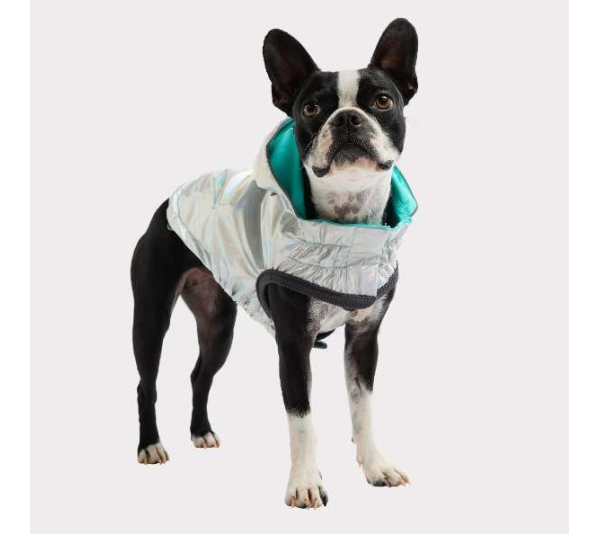 Neon Aqua - GF Pet Reversible Raincoat  - 3XL