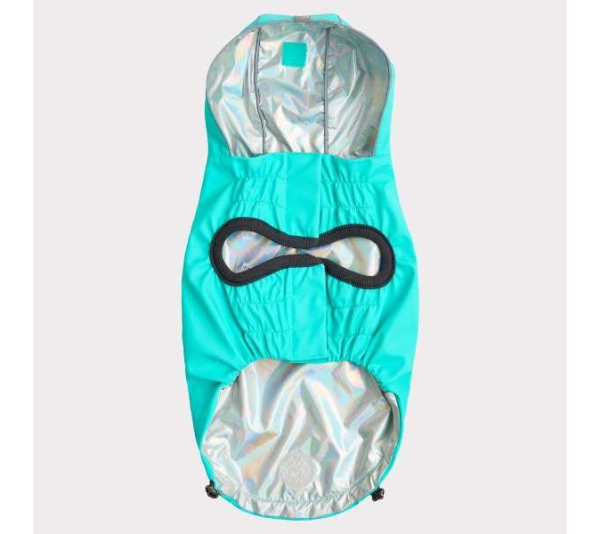 Neon Aqua - GF Pet Reversible Raincoat  - 4XL