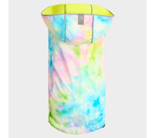 Neon Yellow - GF Pet Reversible Raincoat  - XS