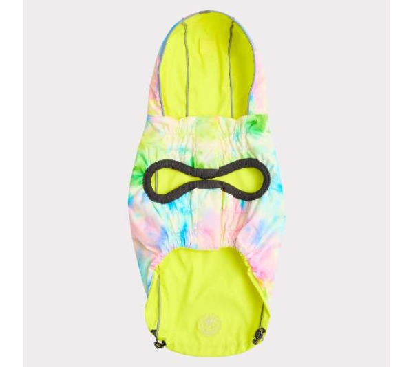 Neon Yellow - GF Pet Reversible Raincoat  - XS