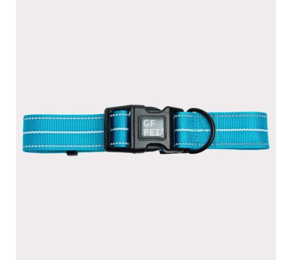 Neon Blue - GF Pet  Reflective Collar - Small