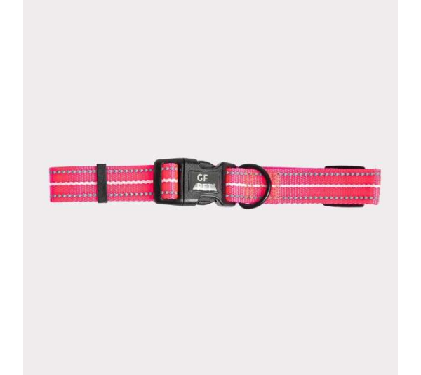 Neon Pink - GF Pet  Reflective Collar - Small