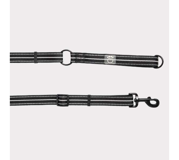 Black - GF Pet Reflective Leash - EEZY-6 - Medium/Large