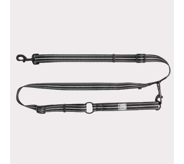Black - GF Pet Reflective Leash - EEZY-6 - Medium/Large