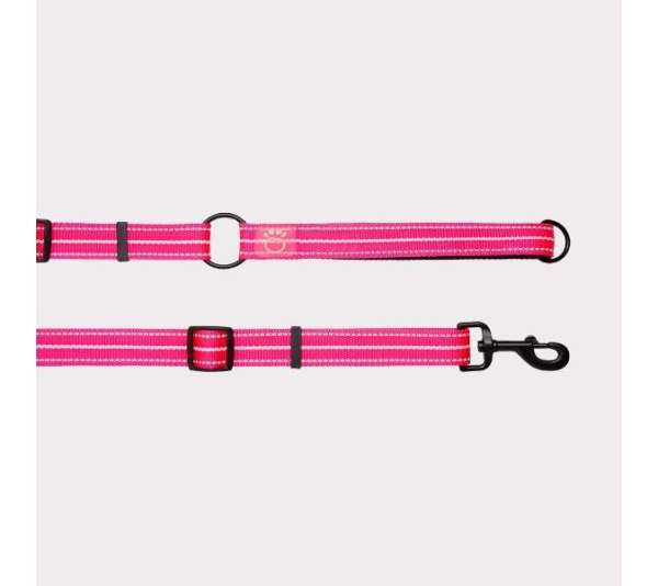 Neon Pink - GF Pet Reflective Leash - EEZY-6 - Medium/Large