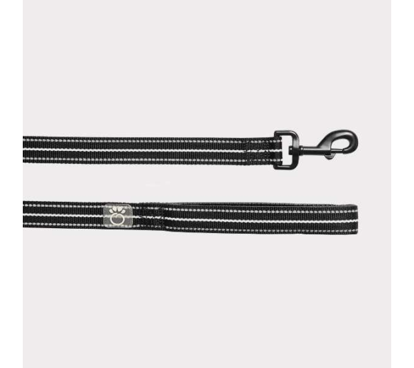Black - GF Pet  Reflective Leash - Medium/Large
