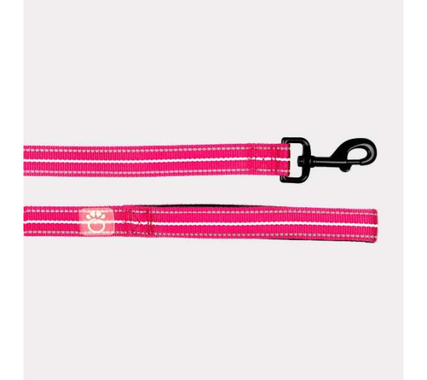 Neon Pink - GF Pet  Reflective Leash - Medium/Large