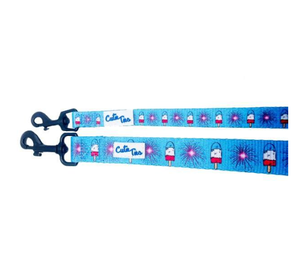 4th of July - Cutie Ties Fun Design Dog Leash - Large