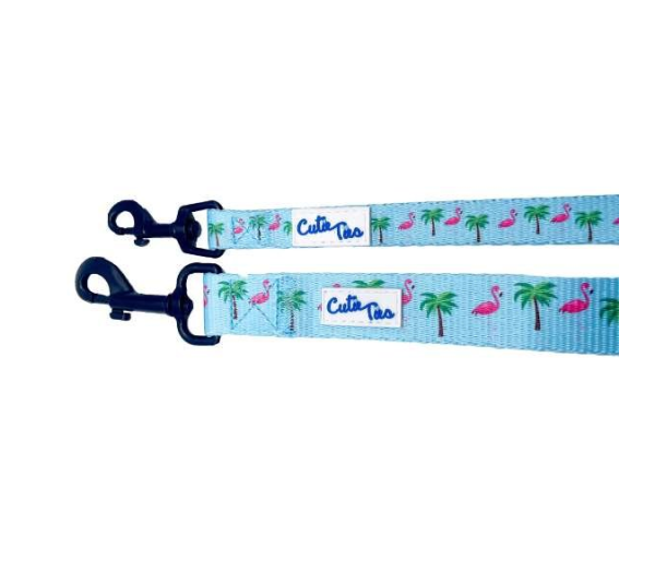 Flamingo Miami Vice - Cutie Ties Fun Design Dog Leash - Small