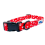 Paw Prints & Hearts Red - Cutie Ties Fun Design Dog Collar - Small