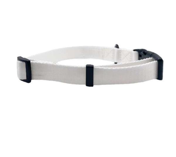 White - Cutie Ties Fun Design Dog Collar - Medium