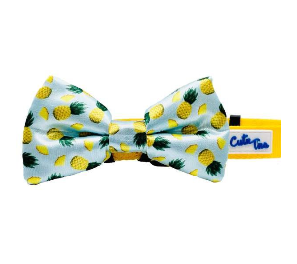 Yellow - Cutie Ties Fun Design Dog Collar - Large