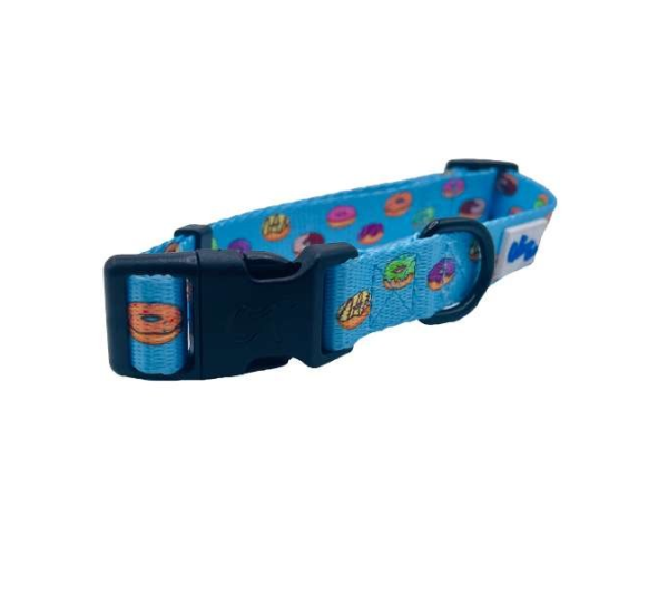 Donuts - Cutie Ties Fun Design Dog Collar - Small