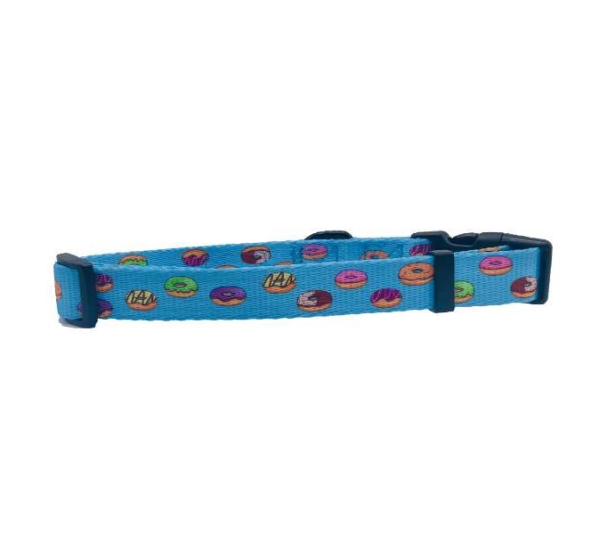 Donuts - Cutie Ties Fun Design Dog Collar - Small