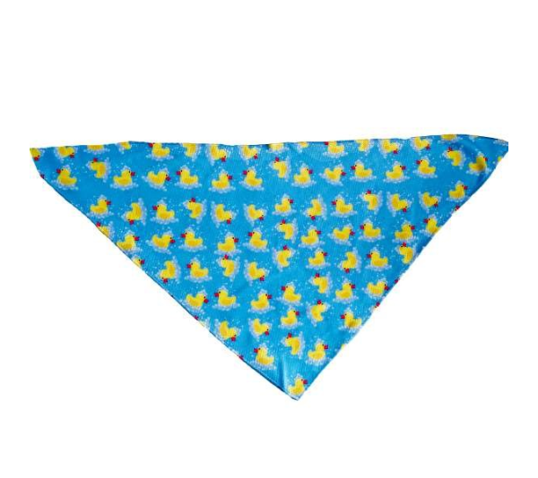 Rubber Duckies - Cutie Ties Tie On Dog Bandana - Large