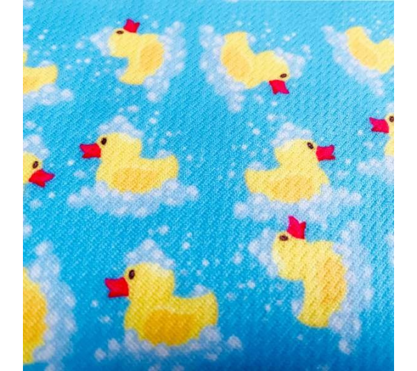 Rubber Duckies - Cutie Ties Tie On Dog Bandana - Small