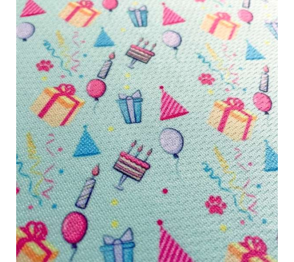 Happy Birthday - Cutie Ties Tie On Dog Bandana - Large