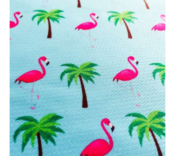Flamingo Miami Vice - Cutie Ties Tie On Dog Bandana - Large
