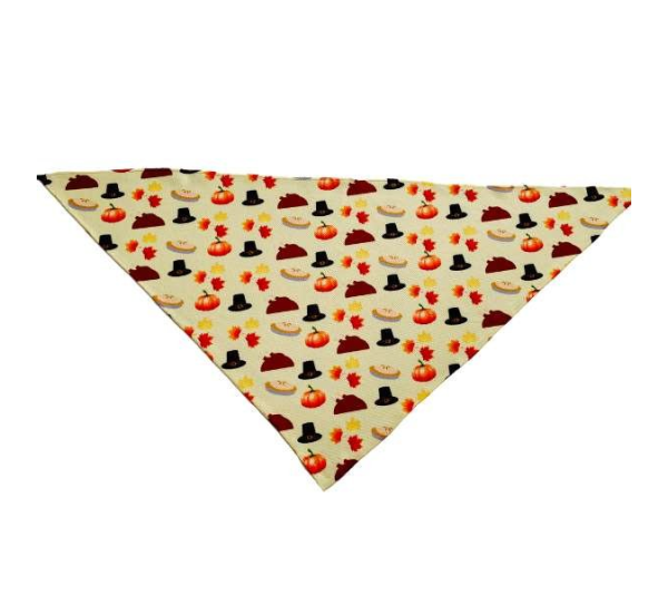 Thanksgiving - Cutie Ties Tie On Dog Bandana - Small